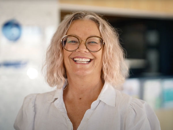 Blue Care Green Award nominee Jodie smiling at camera