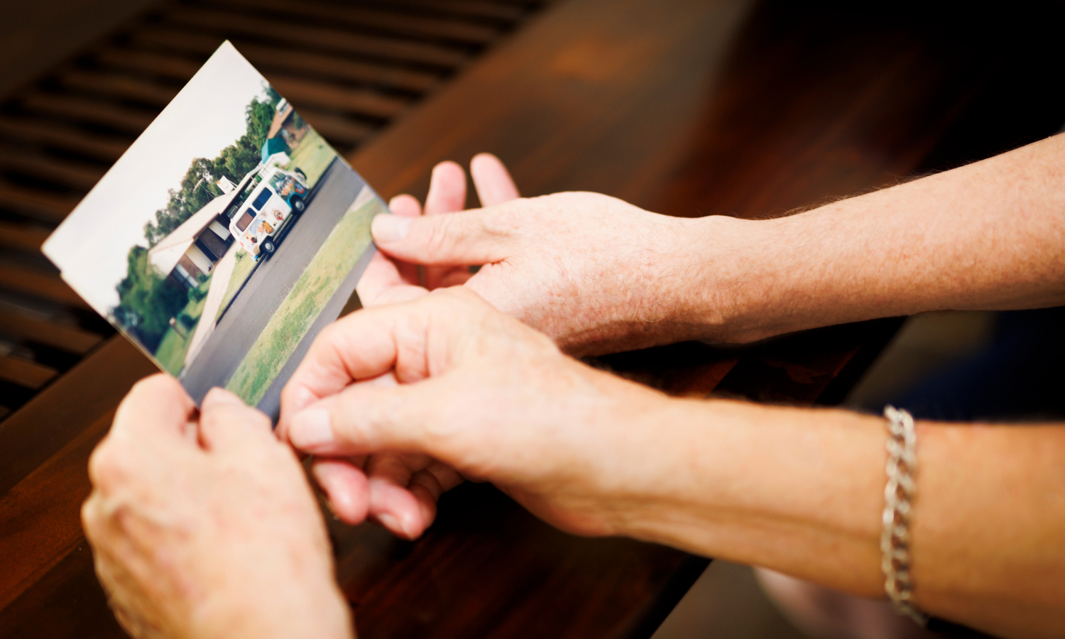 hands holding photograph
