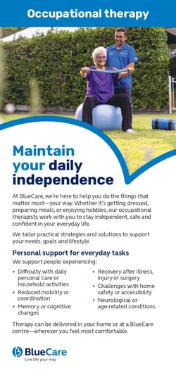 Occupational therapy flyer