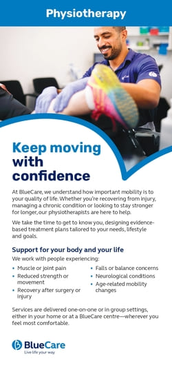 Physiotherapy flyer