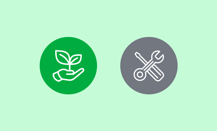 Gardening and maintenance icons