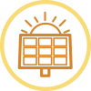 Solar panel icon
