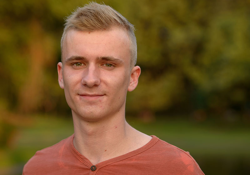 happy male mental health patient