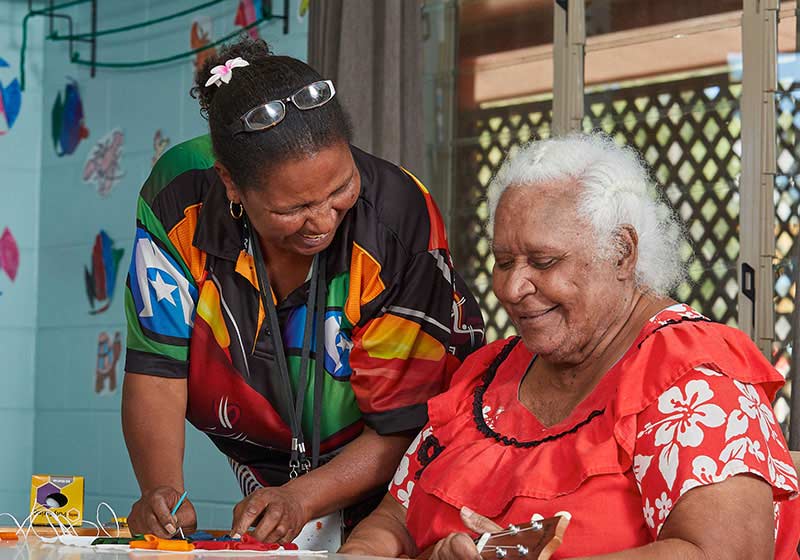 aboriginal women in shallom elders village