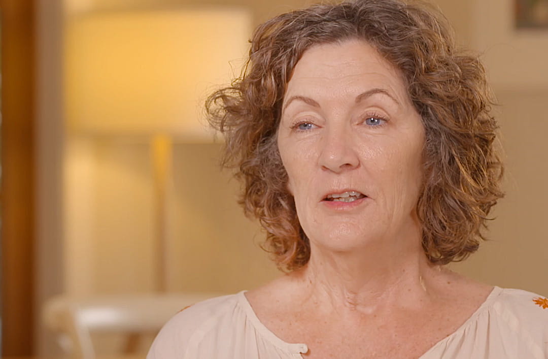 Lesley tellling her foster carer story