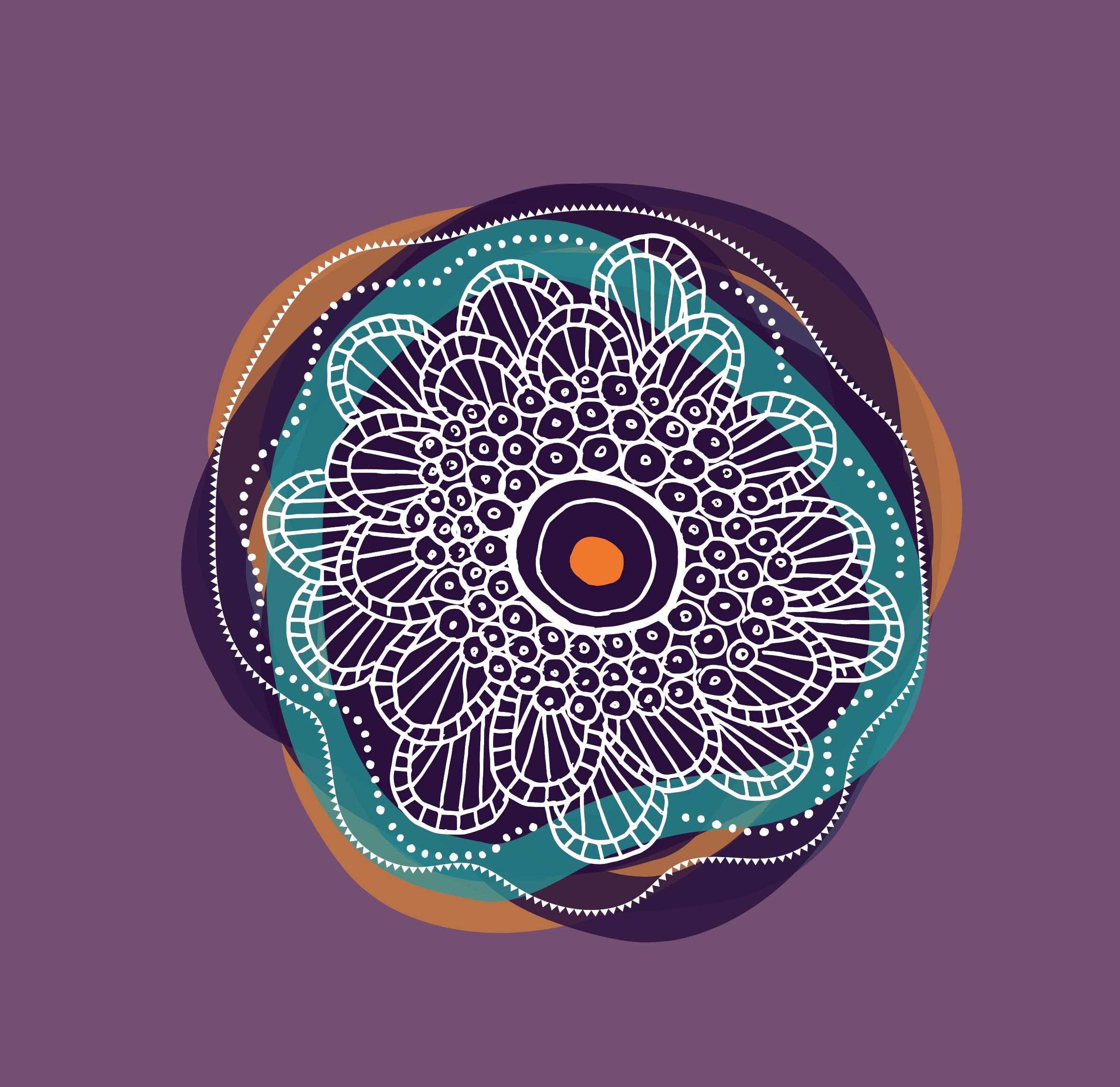 ‘Our Children’ artwork. This cultural motif is inspired by our children being at the centre of culture and communities.