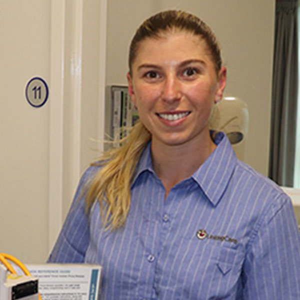 A smiling young participant in Buderim Private Hospital’s graduate nurse program.
