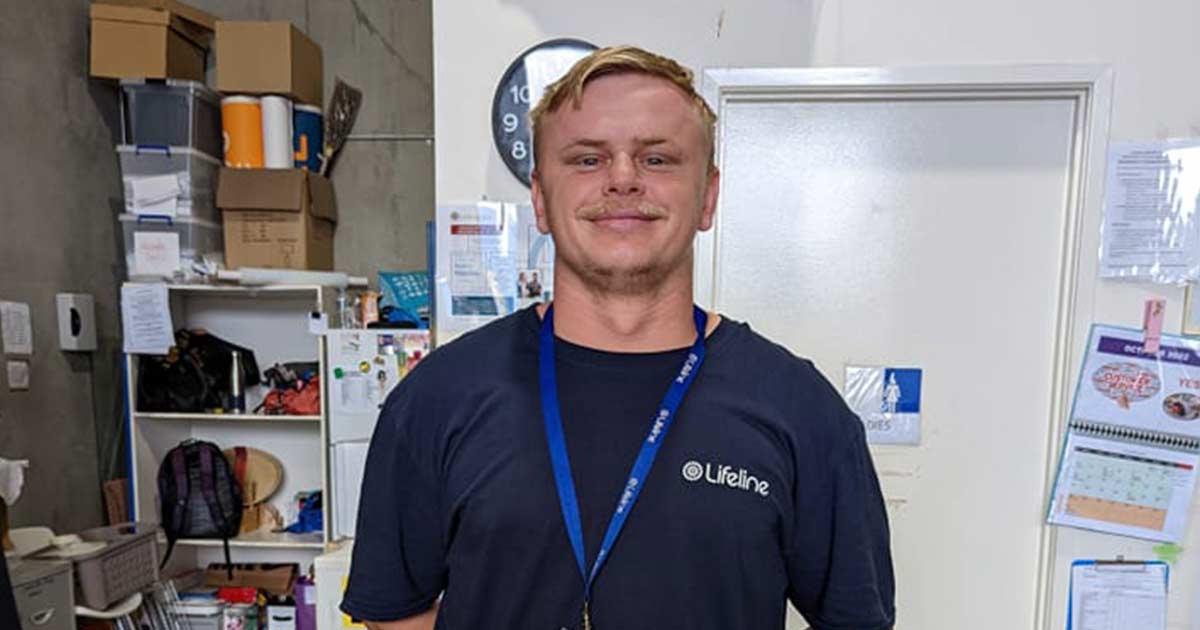 Lifeline shop supervisor Robert Wondrock. 